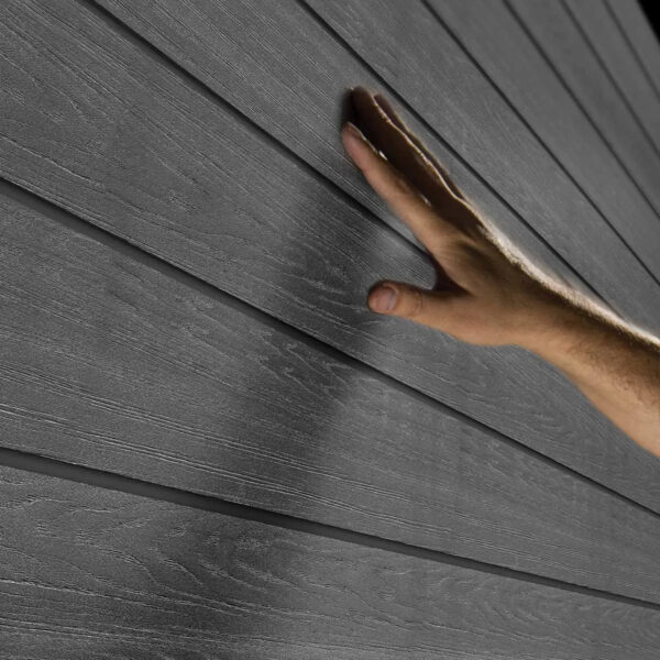 Keter 11’x 7′ Cortina Heavy Duty Plastic Pent Shed – Dark Grey