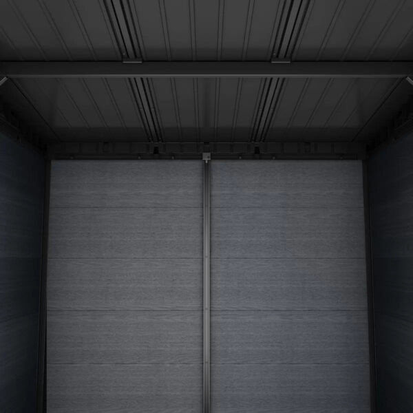 Keter 11’x 7′ Cortina Heavy Duty Plastic Pent Shed – Dark Grey