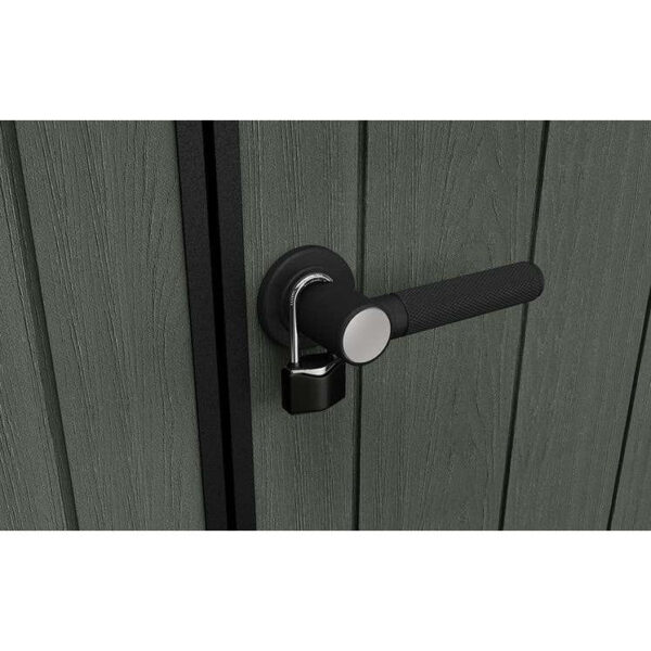 Keter 9’x 7′ Cortina Heavy Duty Plastic Pent Shed – Green