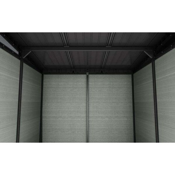 Keter 9’x 7′ Cortina Heavy Duty Plastic Pent Shed – Green