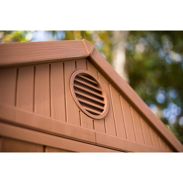 Keter Darwin 6x4 ft Plastic Shed with floor –  Brown