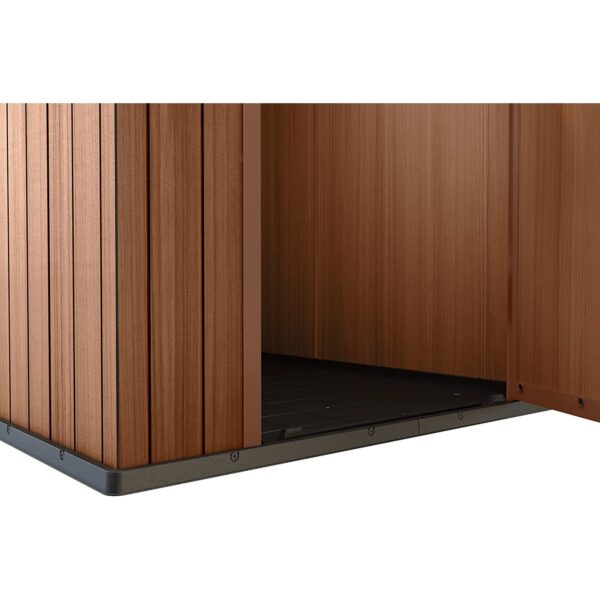 Keter Darwin 6x4 ft Plastic Shed with floor –  Brown