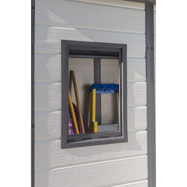 Keter 6′ x 4′ Manor Plastic Pent Garden Storage Shed – Beige