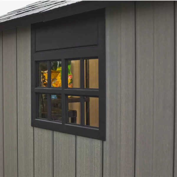 Keter 7.5′ x 15′ Oakland Heavy Duty Plastic Shed – Grey