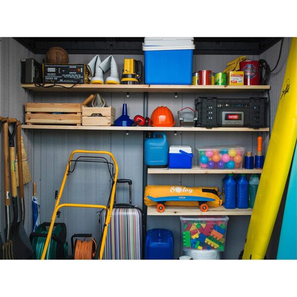 Keter 11’x 7′ Artisan Heavy Duty Plastic Pent Shed – Grey