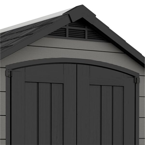 Keter 7.5’x7′ Premier Heavy Duty Plastic Shed – Grey