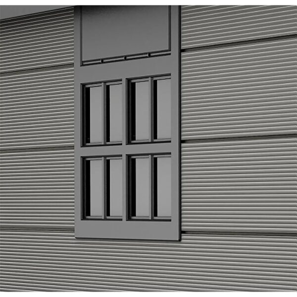 Keter 7.5’x7′ Premier Heavy Duty Plastic Shed – Grey