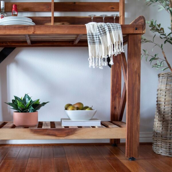 Potting Table/Bench/Serving Bar - Acacia Wood