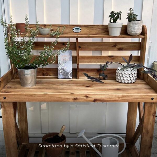 Potting Table/Bench/Serving Bar - Acacia Wood