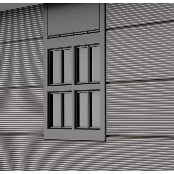 Keter 7.5’x9′ Premier Heavy Duty Plastic Shed – Grey