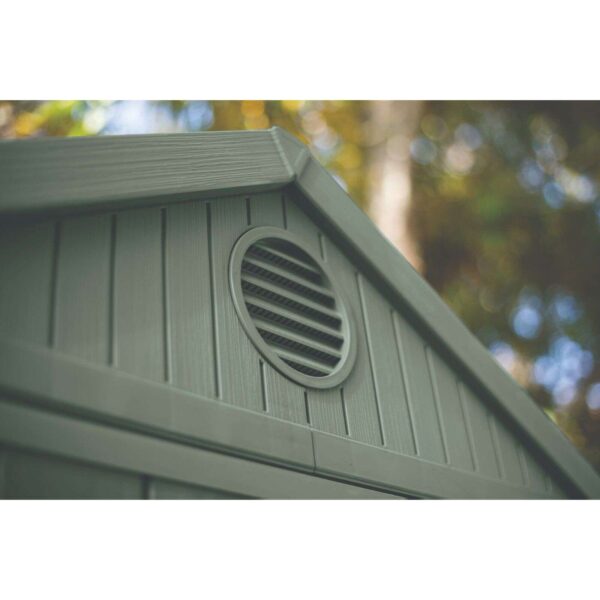 Keter 4’x6′ Darwin Heavy Duty Plastic Garden Shed –  Green